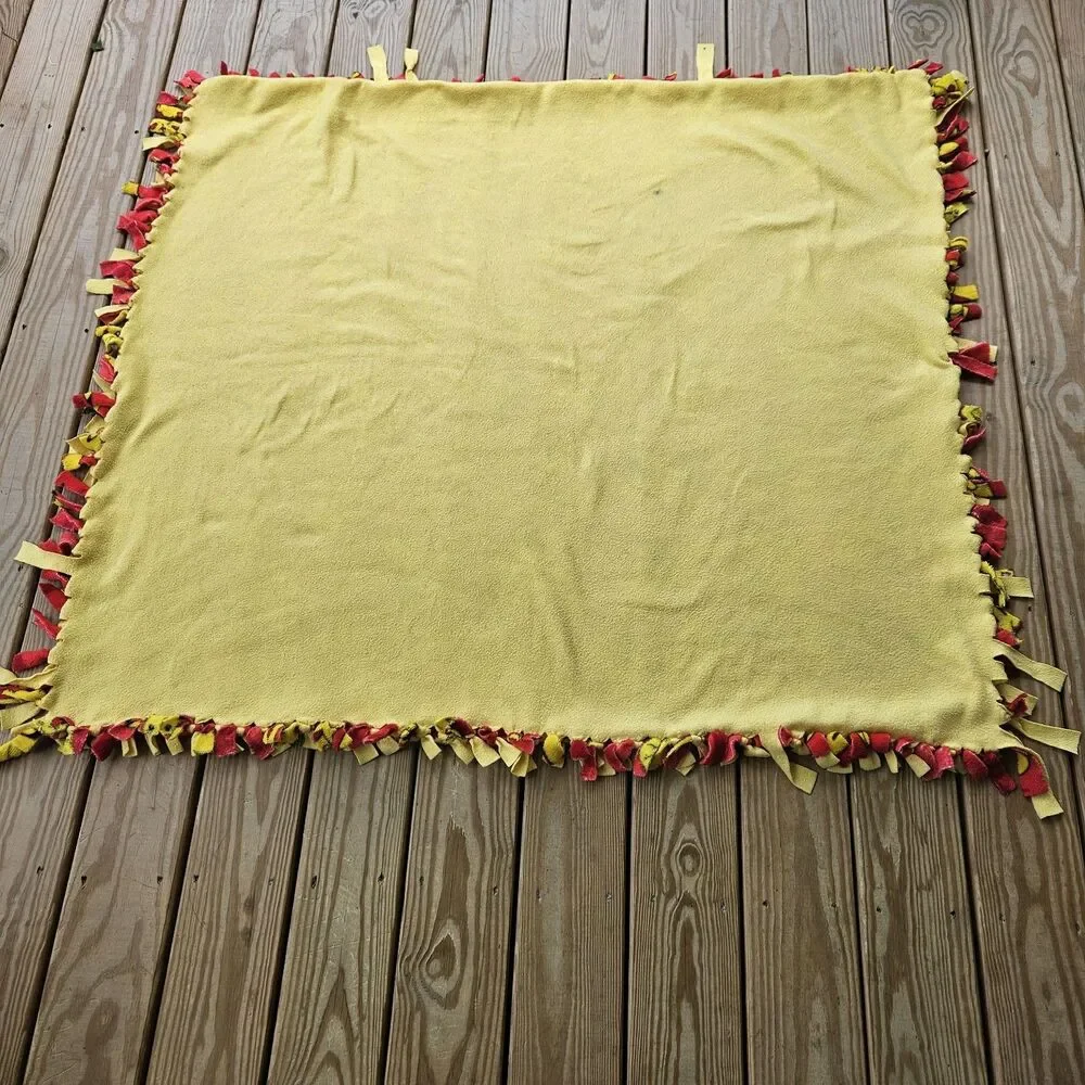 Handmade Pokémon Pikachu Tie Blanket